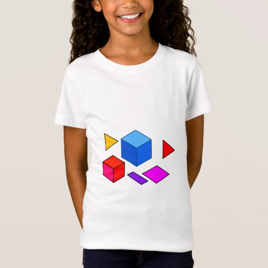 Abstract Geometrisch Element Patroon voor Minimali T-shirt (Voorkant)