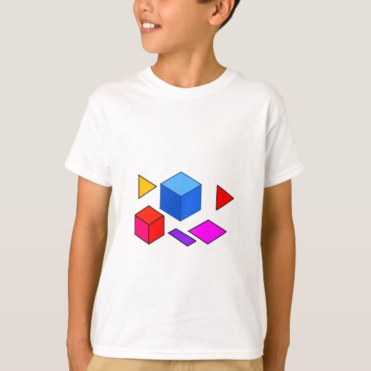 Abstract Geometrisch Element Patroon voor Minimali T-shirt (Voorkant)