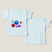 Abstract Geometrisch Elementenpatroon voor Minimal (Ontwerp Voorkant & Achterkant)