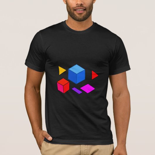 Abstract Geometrisch Elementenpatroon voor Minimal T-shirt (Voorkant)