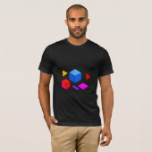 Abstract Geometrisch Elementenpatroon voor Minimal T-shirt (Voorkant volledig)