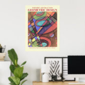Abstract Geometrisch EP nr. 3 Poster (Thuiskantoor)