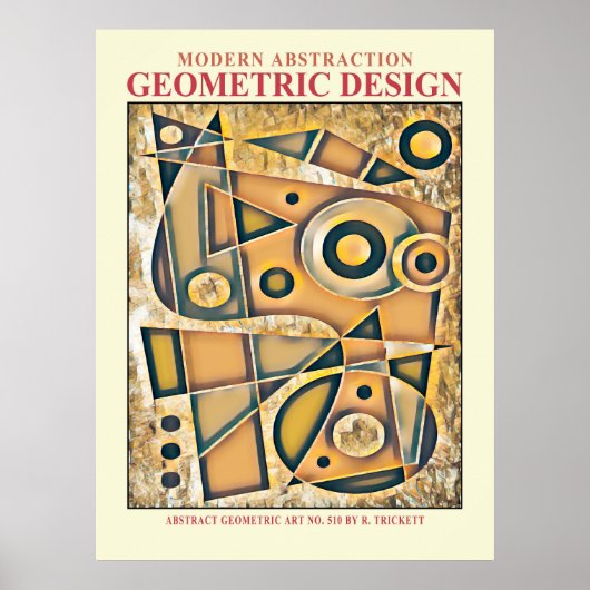 Abstract Geometrisch EP nr. 8 Poster (Voorkant)