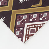 Abstract geometrisch etnisch, behangontwerp. fleece deken (Hoek)