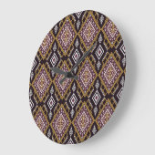 Abstract geometrisch etnisch, behangontwerp. grote klok (Hoek)