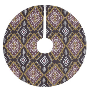 Abstract geometrisch etnisch, behangontwerp. kerstboom rok