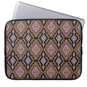 Abstract geometrisch etnisch, behangontwerp. laptop sleeve