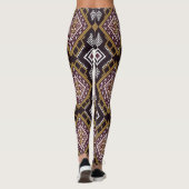 Abstract geometrisch etnisch, behangontwerp. leggings (Achterkant)