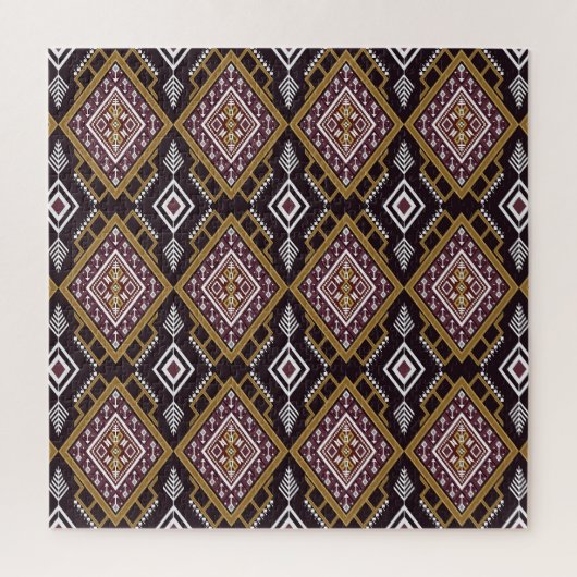 Abstract geometrisch etnisch, behangontwerp. legpuzzel (Verticaal)