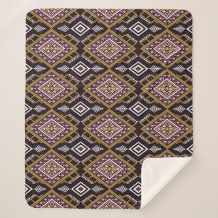 Abstract geometrisch etnisch, behangontwerp. sherpa deken