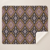 Abstract geometrisch etnisch, behangontwerp. sherpa deken (Voorkant (horizontaal))
