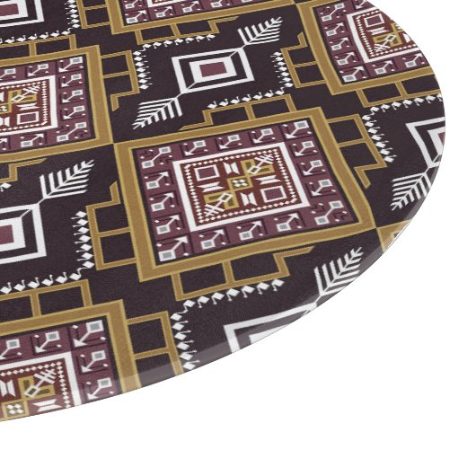 Abstract geometrisch etnisch, behangontwerp. snijplank (Hoek)