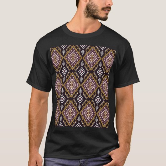 Abstract geometrisch etnisch, behangontwerp. t-shirt (Voorkant)