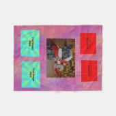 Abstract geometrisch fleece deken (Voorkant (Horizontaal))