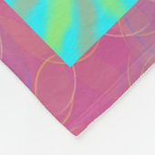 Abstract geometrisch fleece deken (Hoek)
