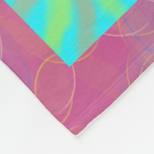 Abstract geometrisch fleece deken (Hoek)