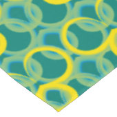 Abstract geometrisch geel groen patroon tafelkleed (Gekanteld)