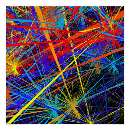 Abstract geometrisch glanzend Poster