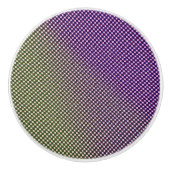 Abstract Geometrisch Gradiënt Schachbrett Patroon Keramische Knop (Voorkant)