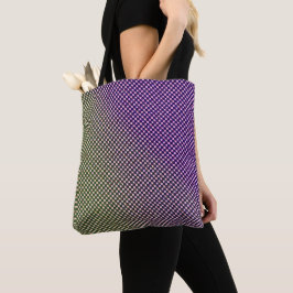 Abstract Geometrisch Gradiënt Schachbrett Patroon Tote Bag