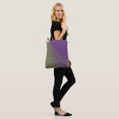 Abstract Geometrisch Gradiënt Schachbrett Patroon Tote Bag (Op model)