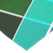Abstract, geometrisch, groen, blauw, zwart tafelkleed (Gekanteld)