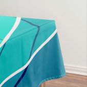 Abstract, geometrisch, groen, blauw, zwart tafelkleed (Voorbeeld)