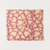 Abstract geometrisch hartpatroon wandkleed (Voorkant (horizontaal))