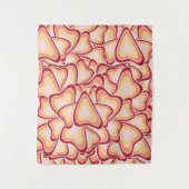 Abstract geometrisch hartpatroon wandkleed (Voorkant)