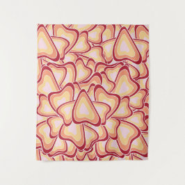 Abstract geometrisch hartpatroon wandkleed