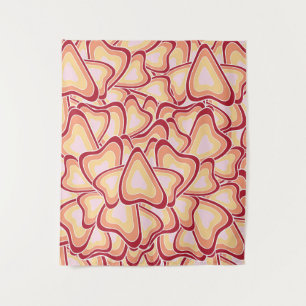Abstract geometrisch hartpatroon wandkleed