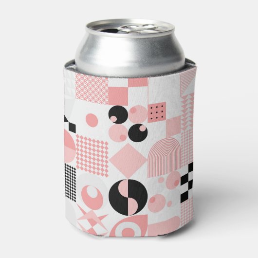 Abstract geometrisch: heldere  vormen blikjeskoeler (Blikje Voorkant)