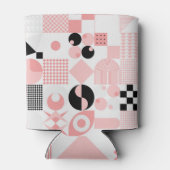 Abstract geometrisch: heldere  vormen blikjeskoeler (Achterkant)