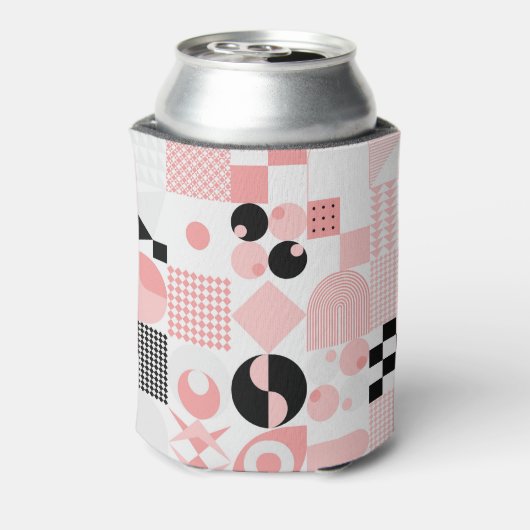 Abstract geometrisch: heldere  vormen blikjeskoeler (Blikje Achterkant)