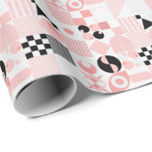 Abstract geometrisch: heldere vormen cadeaupapier (Rol Hoek)