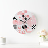 Abstract geometrisch: heldere vormen grote klok (Huis)