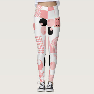 Abstract geometrisch: heldere vormen leggings