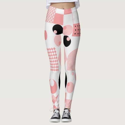 Abstract geometrisch: heldere vormen leggings (Voorkant)