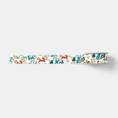 Abstract geometrisch kattenpatroon grosgrain lint (Voorkant)