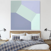 Abstract geometrisch kleurenblok canvas afdruk (Insitu (Slaapkamer))