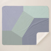 Abstract geometrisch kleurenblok sherpa deken (Voorkant (horizontaal))