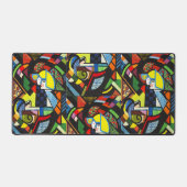 Abstract Geometrisch Kleurig Modernistisch Schilde Bureaumat (Voorkant)