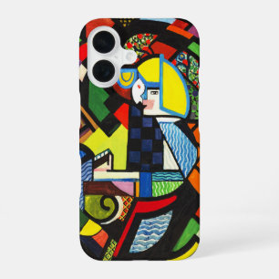 Abstract Geometrisch Kleurig Modernistisch Schilde iPhone 16 Hoesje