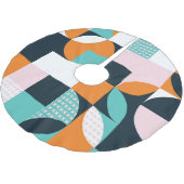 Abstract geometrisch: kleurrijk 3D-effect. Kerstboom Rok (Gekanteld)