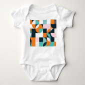 Abstract geometrisch: kleurrijk 3D-effect. Romper (Voorkant)