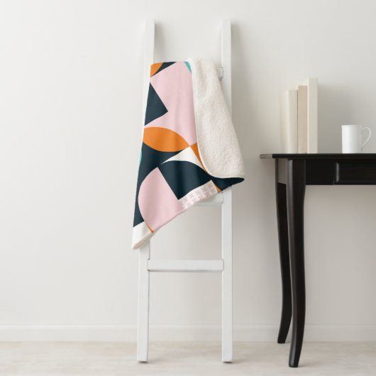 Abstract geometrisch: kleurrijk 3D-effect. Sherpa Deken (In situ)