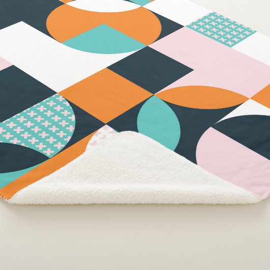 Abstract geometrisch: kleurrijk 3D-effect. Sherpa Deken (3/4)