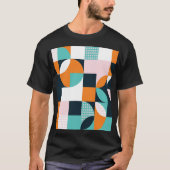 Abstract geometrisch: kleurrijk 3D-effect. T-shirt (Voorkant)