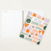 Abstract Geometrisch Kleurrijk Gepersonaliseerd Planner (Display)