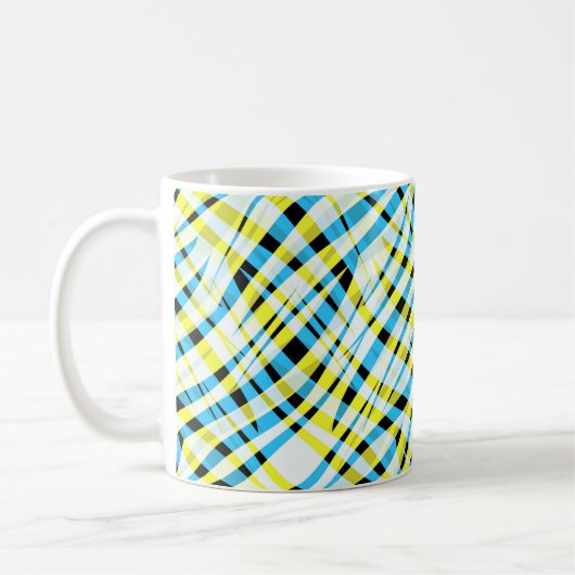 Abstract, geometrisch koffiemok (Links)